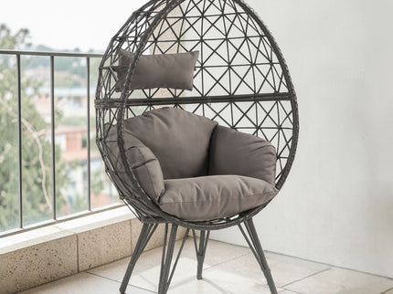 Aeven - Patio Lounge Chair - Light Gray