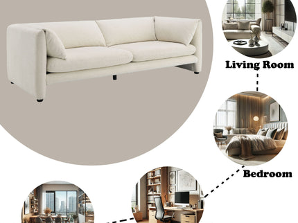 Jaeda - Boucle Sofa - Beige