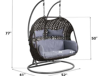 Vasant - Wicker Hanging Chair - Gray