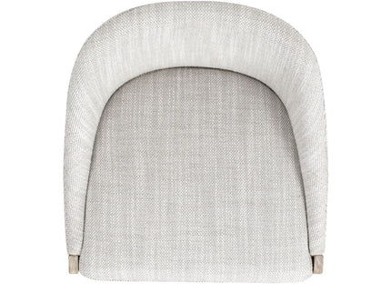 Newport - Coastal Curved Back Upholstered Counter Stool - Two Tone Neutral Gray