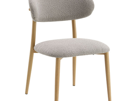 Kacey - Boucle Side Chair (Set of 2) - Gray