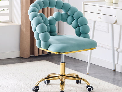 Puffy Bubble, Ball Chain Accent Chair With 5 Claw Casters