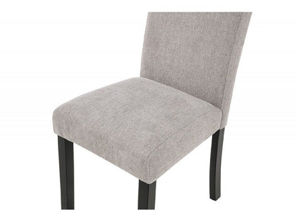 Upholstered Dining Room Kitchen Side Chairs (Set of 2) - Black / Gray