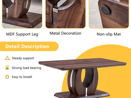 Modern, Minimalist Rectangular Coffee Table
