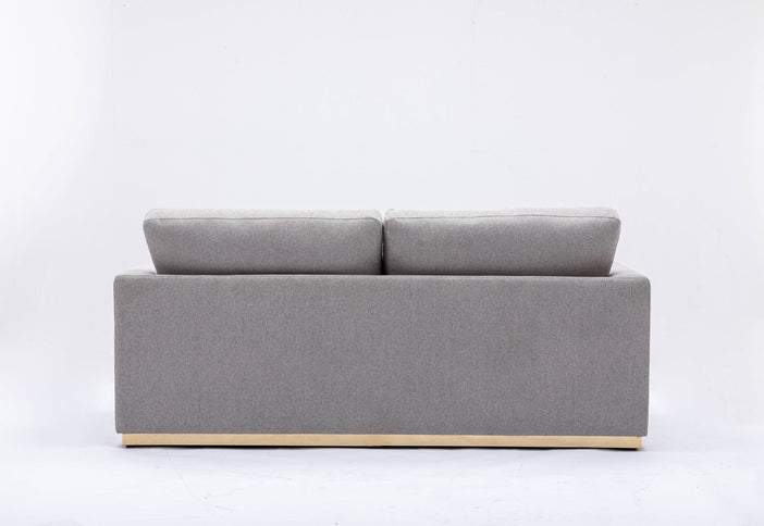 Valin - Linen Sofa For Living Room - Gray