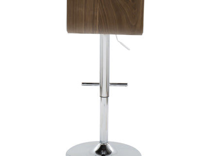 Mason - Contemporary Adjustable Barstool & Swivel With Straight T Footrest (Set of 2)