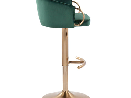 Claire - Contemporary / Glam Adjustable Bar Stool (Set of 2)