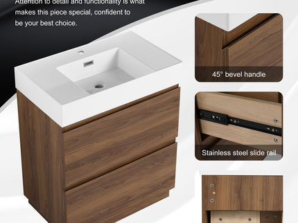 Modern Freestanding Bathroom Vanities With Single Sink Combo