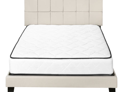 Queen Size Bed, Upholstered, Transitional - Beige