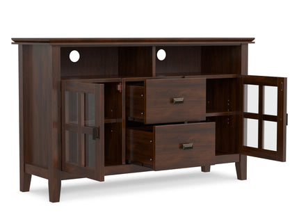 Artisan - TV Media Stand, Handcrafted - Russet Brown