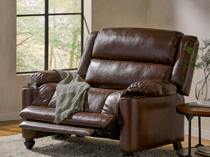 Tufted Design Wide Manual Recliner Chair