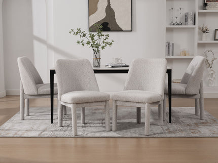 Wide Minimalist Dining Chair