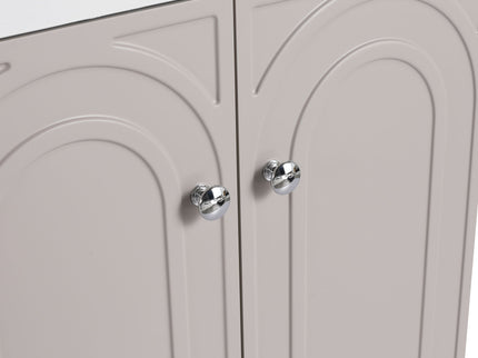 Contemporary Freestanding Bathroom Vanity With Resin Sink & Soft-Close Cabinet Doors