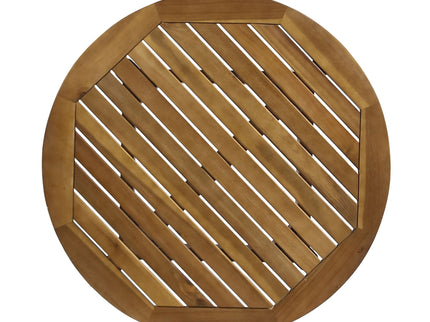 Stamford - Modern Outdoor Bistro Table With Water Resistant - Teak