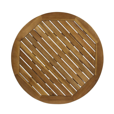 Stamford - Modern Outdoor Bistro Table With Water Resistant - Teak
