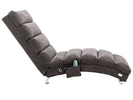 Massage Chaise Lounge Indoor With Remote Control, Ergonomic Electric Massage Lounger
