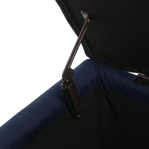 Velvet Storage Bench, Upholstered End Of Bed, Storage Ottoman Benches, Fabric Ottoman Bench With Large Storage Space For Living Room Entryway Bedroom - Dark Blue