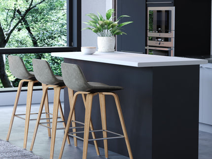 Randolph Bentwood - Upholstered Counter / Bar Height Stool (Set of 2)