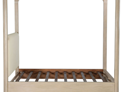 Flores - Eastern King Canopy Bed - Mango Color