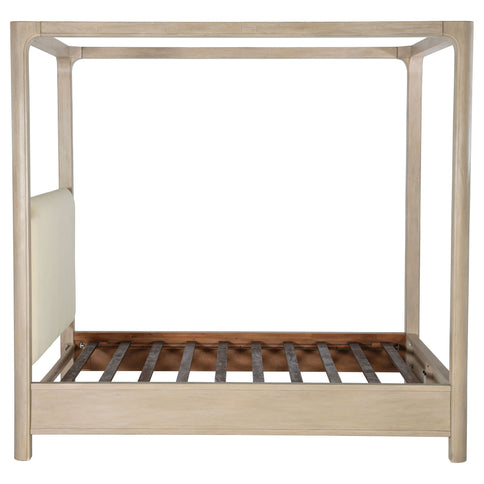 Flores - Eastern King Canopy Bed - Mango Color