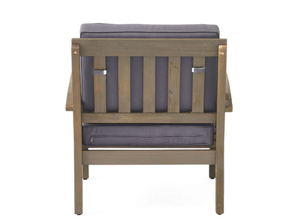 Peyton Club Chair Outdoor Seating Acacia Wood 32.25 X 28.00 X 31.25"