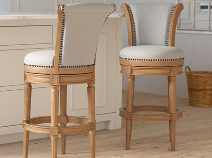 Swivel Barstool With High-Back