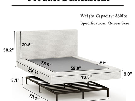 Airframe - Upholstered Bed Frame, Cloud Soft Headboard