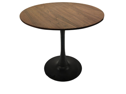Mid-Century Round Dining Table With Pedestal Base For 2 - 4 People