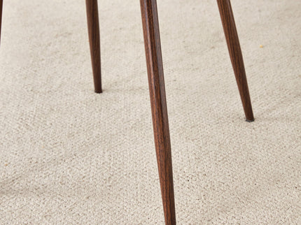 (Set of 4) Backrest AndTransfer Legs Chairs Adding A Touch Of Elegance To Minimalist And Scandinavian Style Homes - Walnut