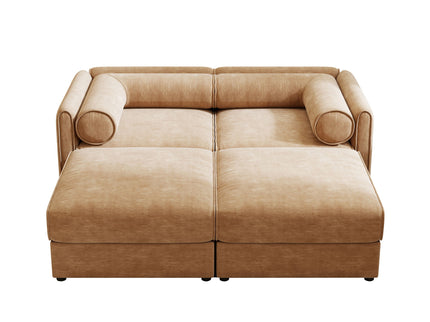 Contemporary Elegant Sofa With Storage And Ottoman
