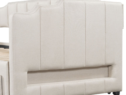 Extendable Daybed With LED Light And 2 Storage Drawers