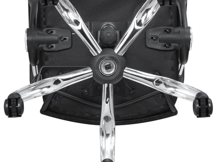 Swivel Office Chair With Base Adjustable Height - Black