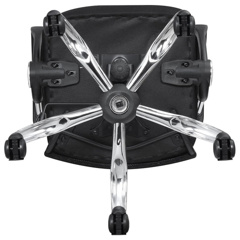 Swivel Office Chair With Base Adjustable Height - Black