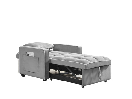 Modern 3 In 1 Sofa Bed Chair, Adjustable Recliner