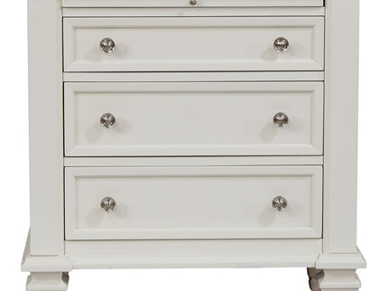 Rocco - 4 Piece Queen Bedroom Set - Cream White