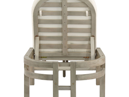 Outdoor Chaise Lounge With 5 Position Adjustable Backrest (Set of 2)