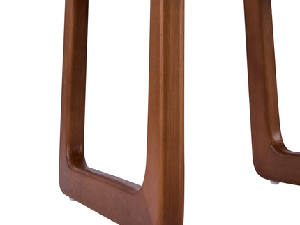 Dining Chair With Curved Legs (Set of 2) - Beige / Brown