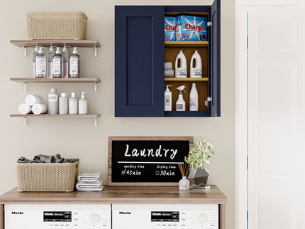 Shaker Wall Cabinet With Soft Close Hinges, Adjustable Shelves, Double Door