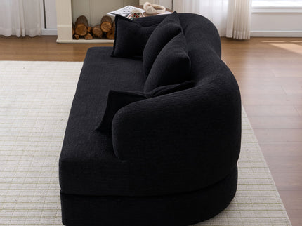 Foldable Sofa Bed, Boneless Couch Convertible Sleeper With 4 Pillows