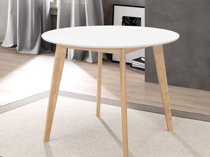 Round Dining Table - White