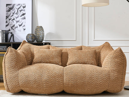 Comfortable Dual Beanbag Chair With High Resilience Foam Core For 2 People