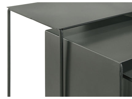 Vestal - 3 Piece Rectangular Nesting Table Set - Gray
