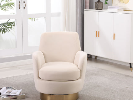 Teddy Swivel Barrel Chair, Swivel Accent Chairs Armchair For Living Room