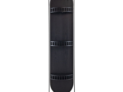 Full Length Standing Mirror, 360° Swivel Floor Mirror For Bedroom - Black
