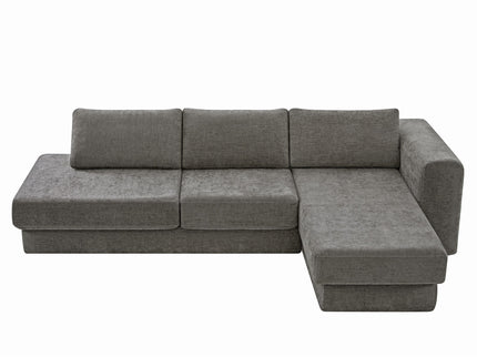 L-Shaped Modular Sofa With Double Layer Cushion