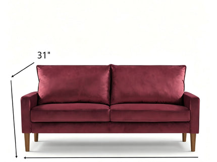 Upholstered Loveseat Sofa, 2 Seater Couch For Living Room Apartment