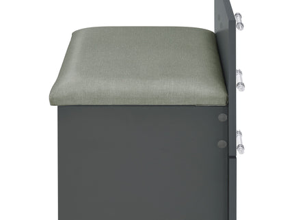Ayuba - 3 Drawer Makeup Vanity Table With Mirror And Stool