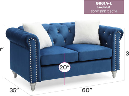 Stylish Contemporary Loveseat