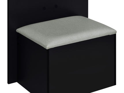 Kerr - 2 Drawer Makeup Vanity Table With Mirror And Stool