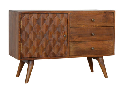 Solid Wood Carved Sideboard